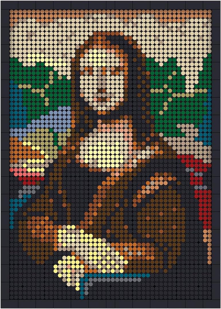 3624PCS Mona Lisa Portrait Building Mini Blocks Set, Creative Ornament Architecture Painting Collection Set, A Unique Present for 15+ Kids or Adults