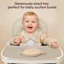 Obee Odee 3-in-1 Portable Baby High Chair for Babies and Toddlers, Convertible Easy Clean Infant Foldable Highchair with Adjustable Legs & Dishwasher Safe Tray, Beige
