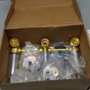 Homewerks Worldwide 10-B83WCHB Three-Handle, One-Spray Bathtub and Shower Faucet Set, Chrome Finish