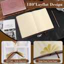 2 x 300 Pages Leather Dotted Journal Notebook,Softcover Leather Dotted Journal Notebook for Women Men,300 Pages Notebook for Travel,Business,Work,Office,School Note Taking,5.7'' X 8.3'',black