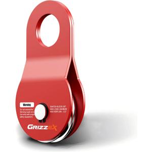 8.8T Heavy Duty Winch Snatch Block, 19,400 lbs Working Load, for Synthetic Rope or Steel Cable up to 1/2, Off-Road Recovery Pulley, Red