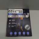 Calf Compression Sleeves for Men and Women - (1 Pair) Footless Compression Socks Support for Varicose Vein, Nursing, Pregnancy, Running - PhysFlex Leg Sleeve Brace for Shin Splints, Pain Relief and (Beige)