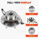 Front Wheel Hub Bearing Assembly Compatible with Nissan Titan Pathfinder Armada for Infiniti QX56 2004-2007 6Lugs W/ABS repalcement 515066 2pcs