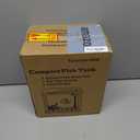 Betta Fish Tank Self Cleaning Glass 2 Gallon Small Nano Aquarium Starter Kits Desktop Room Decor w/LED Light Decorations & Whisper Filters Water Pump (Fish Tank)