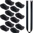 36 inch Cable Straps, 12 pcs Reusable Fastening Hook and Loop Utility Cable Ties Down Wraps Adjustable Cinch Straps (1in width * 36" length)