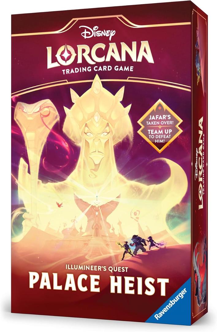 Ravensburger Disney Lorcana TCG: Illumineers Quest  Palace Heist | Cooperative Adventure Against Jafar | Solo or Team Play| Includes Exclusive Cards & Playmat | Ages 8+