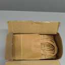 Bakepacker 100 Pcs Brown Mini Paper Gift Bags with Handles 6"x4.5"x2.5" Kraft Party Favor Bags Multiple Uses (Mini size)