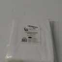 Zenna Home Fabric Shower Curtain Liner, Herringbone Patterned Fabric Liner for Showers and Bathtubs, Waterproof Polyester Material, 70 x 72 Inches, White