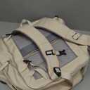 Extra large travel backpack for woman 40L Expandable airline approved backpacks 17.3 inch Laptop and USB Charging Port bags Durable Waterproof Casual bag for Weekender (Creamy white)