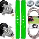 Deck Rebuild Kit for MTD Cub Ca det Craftsman Columbia 42 inch XT1 LT42 T8000 XT2 LX42 CYT4220, 618-06976 918-06976 Spindle (2p)/490-110-M108 Blade (2p)/754-05021 Be lt (1p)/GY22082 Idler (2p) (2Spindle+2Blade+1B elt+2Idler)