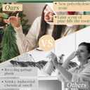 2Pcs 9Ft Scented Christmas Norfolk Pine Garland Real Touch Winter Fir Scent Artificial Pine Garlands Deluxe Norfolk Cedar Garland for Holiday Indoor Table Fireplace Wall Mantle Stair Home Decor