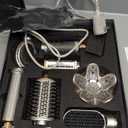 Ukliss 8 in 1 Hair Dryer Brush & Multi Hot Air StylerFoldable 110,000 RPM Blow Dryer Brush Tool Set with Diffuser Auto-Wrap Curler for Fast Drying Curling Straightening Hair Daily Styling (1.25'' With Storage Bag)