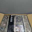 WITSHOCK Olive Green Dining Room Rugs for Under Table: Boho Modern Vintage Moody Retro Antique Neutral, 9x12 Brown Washable Non-Slip Ultra-Thin Large Area Rugs for Living Room Bedroom Nursery Lounge