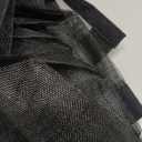 Hanging Screen Door - Fits Door Size 36" x 96" (Curtain Size 38'' x 97''), Sturdy Fiberglass Door Curtain Has Tension Rod&Hook&Loop Two Ways of Use, Heavy Duty Durable Door Screen (Black)