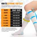 Doc Miller TED Hose Stockings Anti Embolism Knee High for Women & Men,15-20mmhg Compression Socks, Hospital Style Surgical Stockings, Support Hose with Inspection Hole, 3X-Large Plus Size, 1 Pair