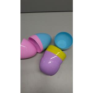 JOYIN 12 Pcs Large Plastic Easter Eggs, 6 Inches Colorful Jumbo Eggs Fillable for Easter Themed Hunt Basket Stuffers Fillers Filling Treats Party Favor Classroom Prize Supplies