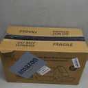 VERONES 5 Pack Glass Meal Prep Containers 3 Compartment Set, 36OZ Airtight Glass Lunch Containers, Glass Food Storage Containers with Lids, for Microwave, Oven, Freezer & Dishwasher Friendly,Grey