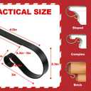 Christmas Stocking Holders Stocking Hanger of 8, Suitable for Festive Scene Decoration Hanging Kit (8pcs Black-2)