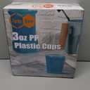 3oz Disposable Plastic Cups 500 Pack,Small Mouthwash Cups, Bulk Sample Tumblers for Home, School, Office, Parties, or Commercial Use (clear-500pack-3oz)