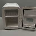 CROWNFUL Mini Fridge, 4 Liter/6 Can Portable Cooler and Warmer Personal Refrigerator for Skin Care, Cosmetics, Beverage, Food,Great for Bedroom, Office, Car, Dorm, ETL Listed (White)