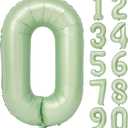40" Olive green Number Balloons Helium Foil Mylar Balloon Birthday Party banquet Decoration Digital 0
