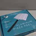 Pizza Peel 12 inch with Long Foldable Handle  Aluminum Pizza Paddle  Pizza Spatula or Pizza Turning Peel  Pizza Oven Accessories  For Baking Dough, Bread and Pastry, NNU-PP-12-PRO