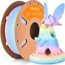 ERYONE Matte Rainbow 3D Printer PLA Filament 1.75 +/- 0.03mm, Matte Muticolor Filament PLA 1KG(2.2LBS) Spool, Macaron Rainbow