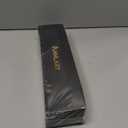 Annlary Hair Straightener 1 Inch Flat Iron and Curler 2 in 1 Titanium Ceramic Ionic Dual Voltage Straightener with Heat-Resistant Silicone, for Less Frizz, Shinier & Smoother (Black/Rose Gold)