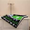 Just A Boy Who Loves Garbage Trucks Blanket Gifts for Garbage Truck Lover 40 x 50 Inch for Kid,Garbage Truck Fannel Fleece Throw Blanket Super Soft Throws Blanket for Bed Couch Sofa