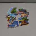 Xuhal 12 Pcs Los Angeles California Fridge Magnet USA Cities Big Magnetic Refrigerator Stickers Souvenirs Gifts for Refrigerator Home Decoration