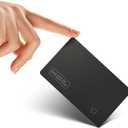 VODESON Waterproof Smart Wallet Tracker Card - Works with Apple Find My, Wireless Charging, Ideal for Luggage, Phones, Passports - IP68, iOS Compatible Key Finder