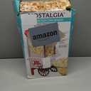 Nostalgia Vintage Hot-Air Popcorn Maker Machine - Makes Up to 12 Cups - Oil-Free - Healthier Popcorn - Classic Stand-Up Cart With Wheels - Includes Kernel Measuring Cup - White & Red