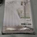QiyI 3 in 1 Waffle Shower Curtain Set with Liner, Black, 72 x 84