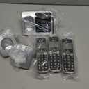 AT&T BL102-3 DECT 6.0 3-Handset Cordless Phone for Home with Answering Machine, Call Blocking, Caller ID Announcer, Audio Assist, Intercom, and Unsurpassed Range, Silver/Black