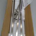 Modern LED Chandelier 18W Dimmable Nickel Semi Flush Mount Ceiling Light Fixture for Kitchen Dining Room Foyer Entry, 23.82"