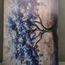 KELIYUAN Large Wall Decor Canvas Painting Wall Art For Living Room Dining Room Hallway Abstract Blue Tree Office Bedroom Decoration Artwork Picture Print For Home Decoration Aesthetics 24x48 In