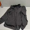 MIVEI Scrub Jackets for Woman - 4 Pockets with 2 zips Lightweight Ultra Soft 4-Way Stretch Zip Front Nurse Jacket Black Large