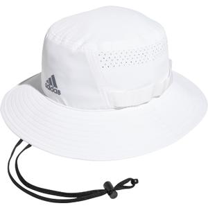 adidas Men's Victory Bucket Hat  Outdoor Sun Boonie for Fishing & Hiking (Large-X-Large, White/Onix Grey/4)