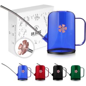 Watering Can Indoor for House Plants Small Watering cans with Long Spout Flower Model Sprinkler Head 1.2L (Blue, 1.2L)