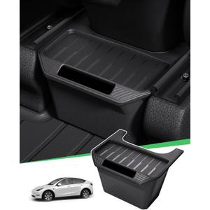 Zanch Tesla Trash Can for Model Y (2020-2025), Multi-Use & Easy to Clean, Rear Center Console Organizer, Tesla Model Y Accessories 2025 [Not fit for New Model Y Juniper] - Detachable Lid