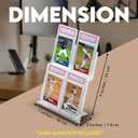 Tapeera 3-Pack Acrylic Tabletop Card Holder Display Holds 12 Cards - Trading Card Slab Display for Graded Cards Magnetic Cards & Toploader - Sports Card Display Case for Baseball Basketball Football