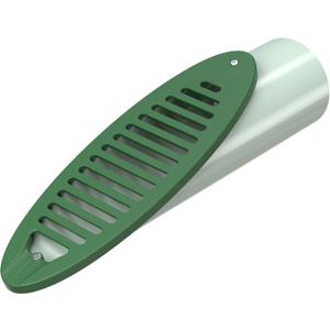 4 in. Green Angled Drainage Grate Yard Drain, Yard Drain Emitter for Sump Pump Discharge & Downspout Extensions, Protect Home Foundation & Reduce Stagnant Water, Compatible with 4-Inch Connections