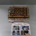 OurWarm Wedding Card Box with Window, Brown Wooden Box Wedding Decorations for Reception, Money Index Card Box for Weddings Bridal Shower Rustic Weddings Decor Party Decorations