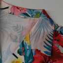 Cromoncent Hawaiian Shirt for Boy&Men Short Sleeve Cuban Collar Tropical Holiday Summer Beach Shirts (7-8 Years, Flower Teal)