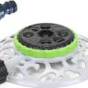STYDDI Turret Pattern Sprinkler, 8-Pattern Stationary Water Sprinkler on Metal Decorative Base for Watering Small and Large Yards, Lawns, Garden or Odd Shaped Areas, Covers up to 1,225 sq. ft., Pack of 2 