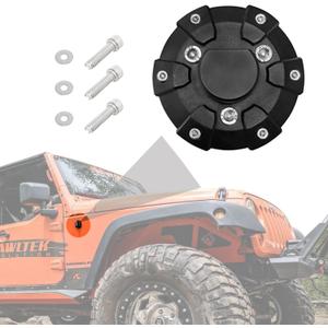 Anina Antenna Base Cover for 2007-2022 Jeep Wrangler JK JKU JL JLU Gladiator JT Steel ABS Antenna Mount Car Aerial Bottom Cover Trim