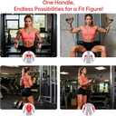 FitBeast Ankle Straps for Cable Machines Women, Ankle Strap Set - Glute Kickback Ankle Strap & Gym Handles, Gym Ankle Straps for Resistance Bands, Booty Workouts, Leg Extensions, Hip Abductors (Black)