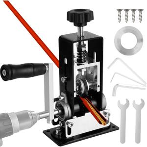 Wayona Manual Wire Stripper Machine Gauge Wire 0.06-1 inches, Cable Wire Stripping Machine for Drill Powered or Hand Crank Electric Wire Stripper Tool for Scrap Copper Recycling (with 1 Spare Blade)
