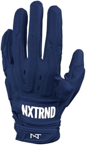 Nxtrnd G3 Pro Padded Football Gloves, Sticky Padded Receiver & Lineman Gloves, XL