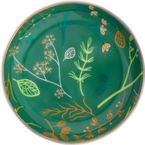 Jewelry Ring Dish Tray Boho Ceramic Decorative Trinket Dish Organizer for Rings Earrings Necklaces Bracelet Watch Keys Plate Small Round Ring Holder Gift for Women Engagement (Green)